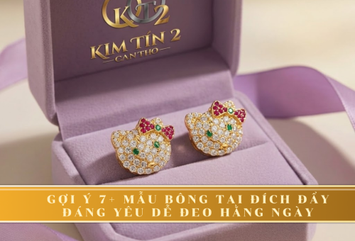 Gợi Ý 7+ Mẫu Bông Tai Đích Đẩy Đáng Yêu Dễ Đeo Hằng Ngày