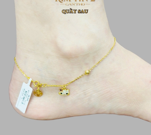 Lắc Chân Bi Charm Hello Kitty 6 Phân 1