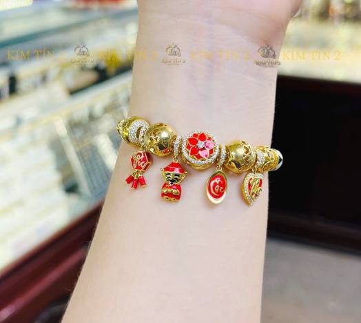 Vòng Charm Thần Tài 610 5 Chỉ 2