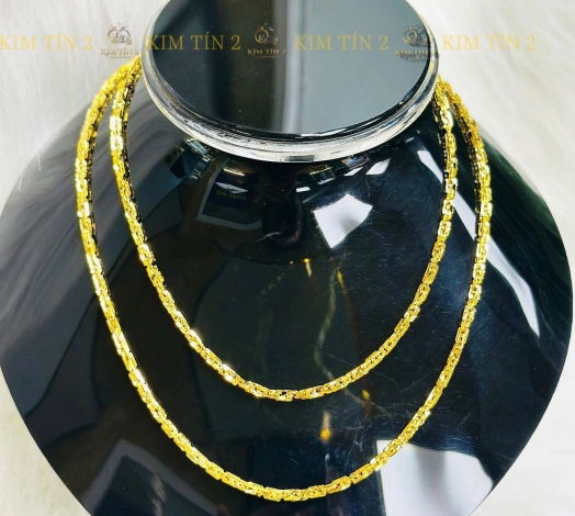 Dây Chuyền Xoắn Vuông 1 Chỉ 2
