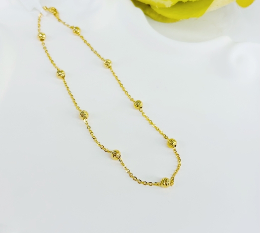 Lắc Chân Mix Bi Vàng 610