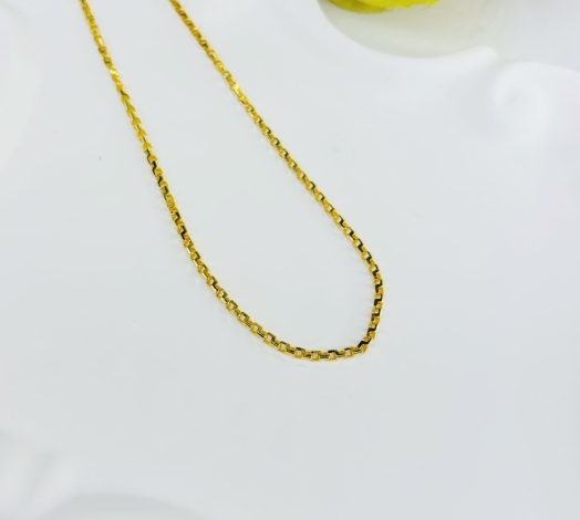 Lắc Chân Chữ Cong Hàn Quốc vàng 610