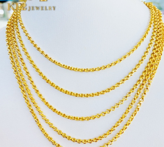 Dây Chuyền Chữ Cong Bọng 8 phân -1 chỉ vàng 610