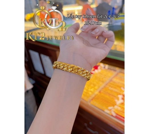 Lắc Khoen Lật 2 Chỉ 3 