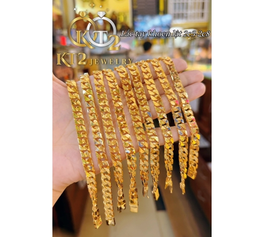 Lắc Khoen Lật 2 Chỉ 3 