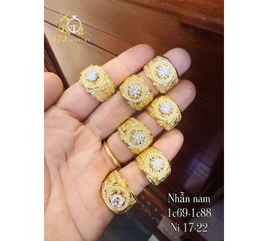 Nhẫn Nam Hột Halo 1 Chỉ 6