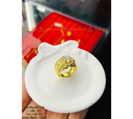 Nhẫn Nam Hột Halo 1 Chỉ 6