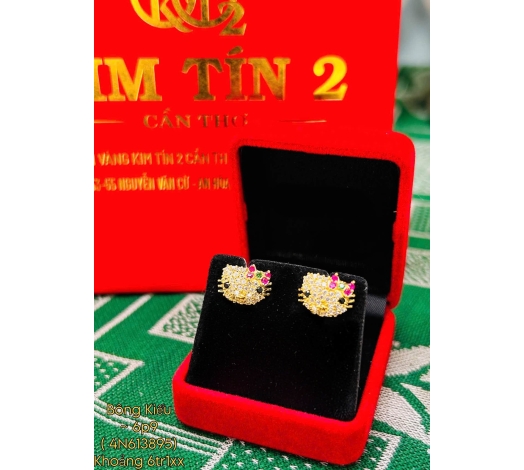 Bông Kiểu Hello Kitty Đích Đẩy 6 Phân 9 