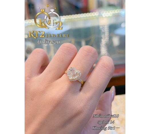 Nhẫn Kiểu Trái Tim 5 Phân 3 